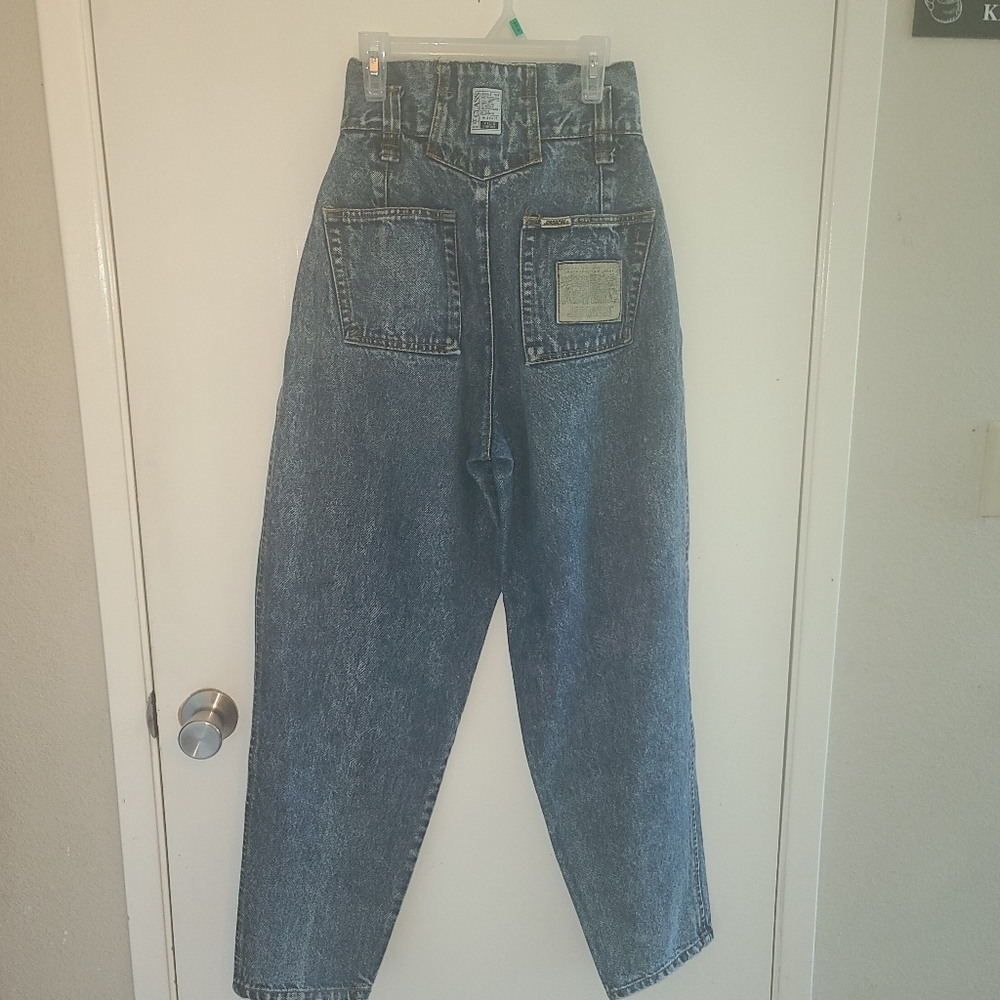 Vintage 80's Retro Acid washed high Waisted baggy harem pants Classic Jordache. - Picture 9 of 13